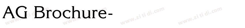 AG Brochure字体转换